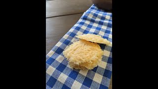 Homemade Parmesan Wisps in 1 minute Microwave recipe [upl. by Idoj72]