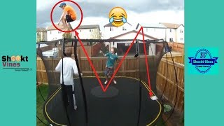 TRAMPOLINE amp SPRING LOADED FAILS October 2018 Funny Fail Compilation [upl. by Luttrell]