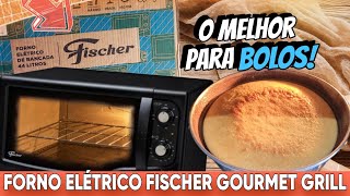 FORNO ELÉTRICO fischer gourmet grill 44l  REVIEWTESTANDO [upl. by Delwin501]