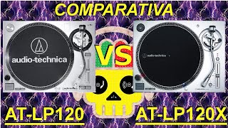 AUDIO TECHNICA AT LP120 vs LP120X ENGLISH SUBTITLES Característicasfunciones REVIEW Main features [upl. by Meares]