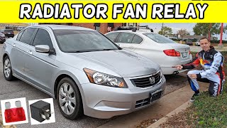 HONDA ACCORD RADIATOR FAN RELAY LOCATION RADIATOR FAN NOT WORKING RELAY 2008 2009 2010 2011 2012 [upl. by Waly735]