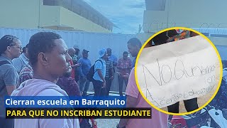 Padres opuestos a que inscriban un estudiante cierran liceo en Barraquito de Villa Riva [upl. by Thornton466]