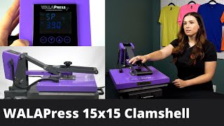 WALAPress Clamshell Heat Press 15x15 Review [upl. by Jarl81]