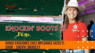 Knockin Boots EZ Line Dance niv Déb chor  Sheryl Bradley [upl. by Yemirej]