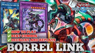 ROKKET BORREL LINK BEST DECK IN THE GAME Combo guideReplaysdecklistIN YUGIOH DUEL LINKS [upl. by Anaidni]