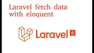 Laravel tutorial 24 fetch data from database  Eloquent [upl. by Nnalyrehs]