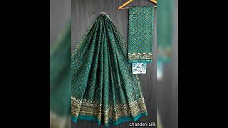 Chanderi cotton silk block printed dress material price1699ship WhatsApp9160538898 [upl. by Laspisa]