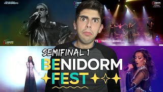 🎵 REACCIÓN A LA PRIMERA SEMIFINAL DEL BENIDORM FEST 2022 EUROVISION 🎵 [upl. by Enilesor]