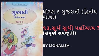 STD 6 SECOND LANGUAGE CH 13 SURY SUDHI PAHONCHAY સૂર્ય સુધી પહોંચાય  Part 1 [upl. by Intruok]