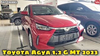 Toyota Agya 12 G MT 2023  Review Indonesia [upl. by Aroled]