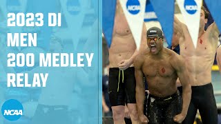 Mens 200 Medley Relay  2023 NCAA swimming championships [upl. by Nathalie]