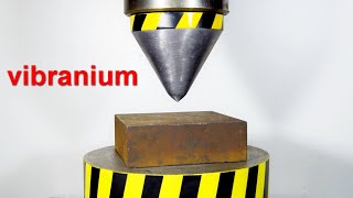 HYDRAULIC PRESS SHARP VS HARDEST METAL VIBRANIUM [upl. by Neicul]