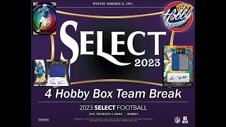 2023 SELECT Football 4 HOBBY Box TEAM Break 2 eBay 091824 [upl. by Zahavi]