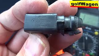 VW Golf 5 how to replace for a few cents external temperature sensor [upl. by Vidda457]