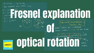 Fresnel explanation of optical rotation  Polarization of light [upl. by Walker233]