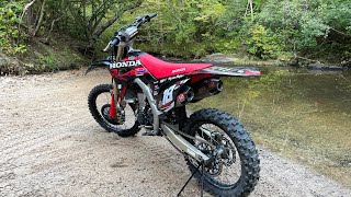 First Ride After Almost Hydro locking CRF450R Motovlog [upl. by Heilner302]