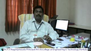 Dr P V NaganjaneyuluPrincipalM V R College of Engineering amp TechnologyParitala [upl. by Fredela]