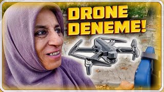 Annem İlk Kez Drone Uçurdu Uygun Fiyatlı SJRC F11 Pro 4K [upl. by Taylor267]