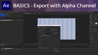 After Effects Tutorial  Export with Alpha Channel [upl. by Marte]