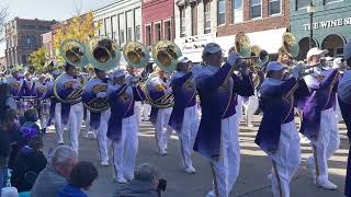 Video UNI Marching Band at Homecoming Parade [upl. by Galer]