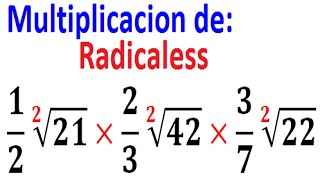 Multiplicación de radicales con fracciones del mismo indicebien explicado Ejemplo 2 [upl. by Regdirb]