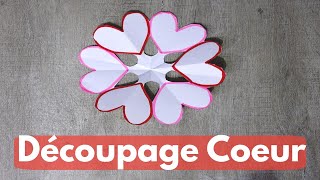 Découpage Coeur Coloré [upl. by Ivatts873]