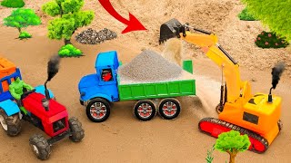 Diy diorama making mini grass chopping machine science project DIYTractorFarm1 [upl. by Adlay]