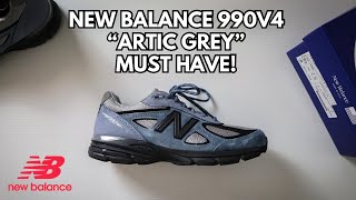 New Balance 990v4 quotArtic Grey with Blackquot  Must Have [upl. by Tsyhtema]