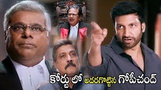 Tottempudi Gopichand Court Ultimate Speech Scene  Telugu Movie Scenes  Sampath Raj MatineeShow [upl. by Kaplan316]