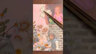 ASMR Rapunzel Scrapbooking🎀 l 라푼젤 다꾸 scrapbooking journaling artjournal [upl. by Ann]