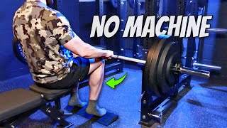 Seated Barbell Calf Raises  Strong Calves Without a Machine [upl. by Eissirk]