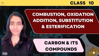 Chemical properties of carbon amp its compounds  carbon amp its compounds class 10 science [upl. by Eseuqram468]