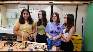 Proyectos robótica y neumática 4º ESO Puente con detector de presencia [upl. by Ambrosius]