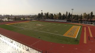 Kull Tech Films  Eisenhower High School Rialto Ca Aerial of campus [upl. by Nnyleimaj148]