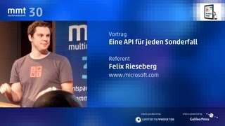 Eine API für jeden Sonderfall  Felix Rieseberg beim MMT 30 [upl. by Cita]