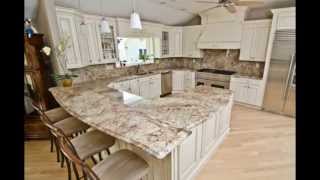 Typhoon Bordeaux Granite With Full Granite Backsplash [upl. by Botzow]