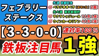 フェブラリーステークス 2024【鉄板注目馬⇒連対率100％3300】東京替わりで上昇する１強はコレ！先週京都記念は追い切り1位べラジオオペラ的中！ [upl. by Zahc]