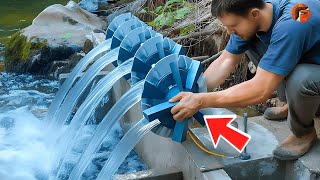 Man Builds Free Energy Hydroelectric Power Plant  Start to Finish Build By ChienTran [upl. by Dew]