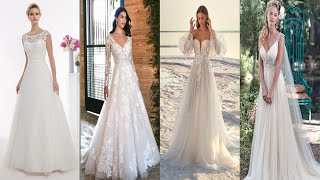 Chic Wedding Gowns  Top Elegant Bridal Dress Ideas 2024  Sophisticated Styles for New Brides [upl. by Prasad]