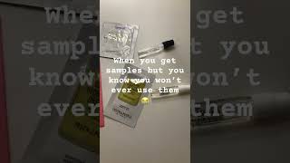 I rarely ever use them 😭 relatable fyp tiktok viral blowup samples sephora haul skincare [upl. by Amoakuh]