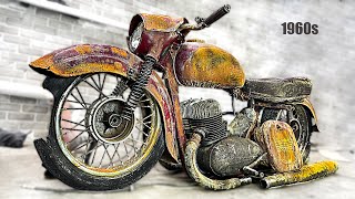 Full Restoration JAWA Motorcycle 1960s  Old Abandoned Treasure  One YEAR Incredible Transformation [upl. by Hannis629]