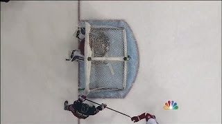 Henrik Lundqvist gets trapped under the net [upl. by Yrogerg]