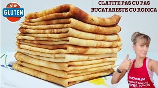 Clatite Pas Cu Pas Fara Gluten  Crepas Sin Gluten  BUCATARESTE CU RODICA [upl. by Aicekat668]