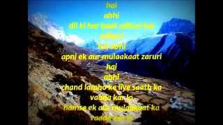 phir miloge kabhi  KARAOKE [upl. by Eeznyl]