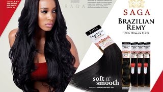 Saga Brazilian Remy Hair Review [upl. by Eidnas]