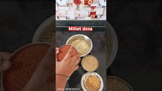 Millet dosa healthy breakfast recipe👌😋 food [upl. by Greenberg]