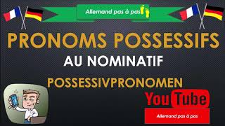 Allemand débutants Comment dire les pronoms possessifs en allemand Possessivpronomen im Nominativ [upl. by Harat]