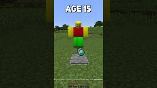 How players at different ages avoid traps in Minecraft AMAZING WAYS shorts meme memes [upl. by Kennith72]