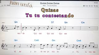 Quizas Quizas QuizasTrio Los Ponchos💋노래방 반주기타 코드 악보가라오케💖KaraokeSheet MusicChordMR [upl. by Titania389]