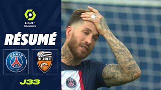 PARIS SAINTGERMAIN  FC LORIENT 1  3  Résumé  PSG  FCL  20222023 [upl. by Acirtap849]